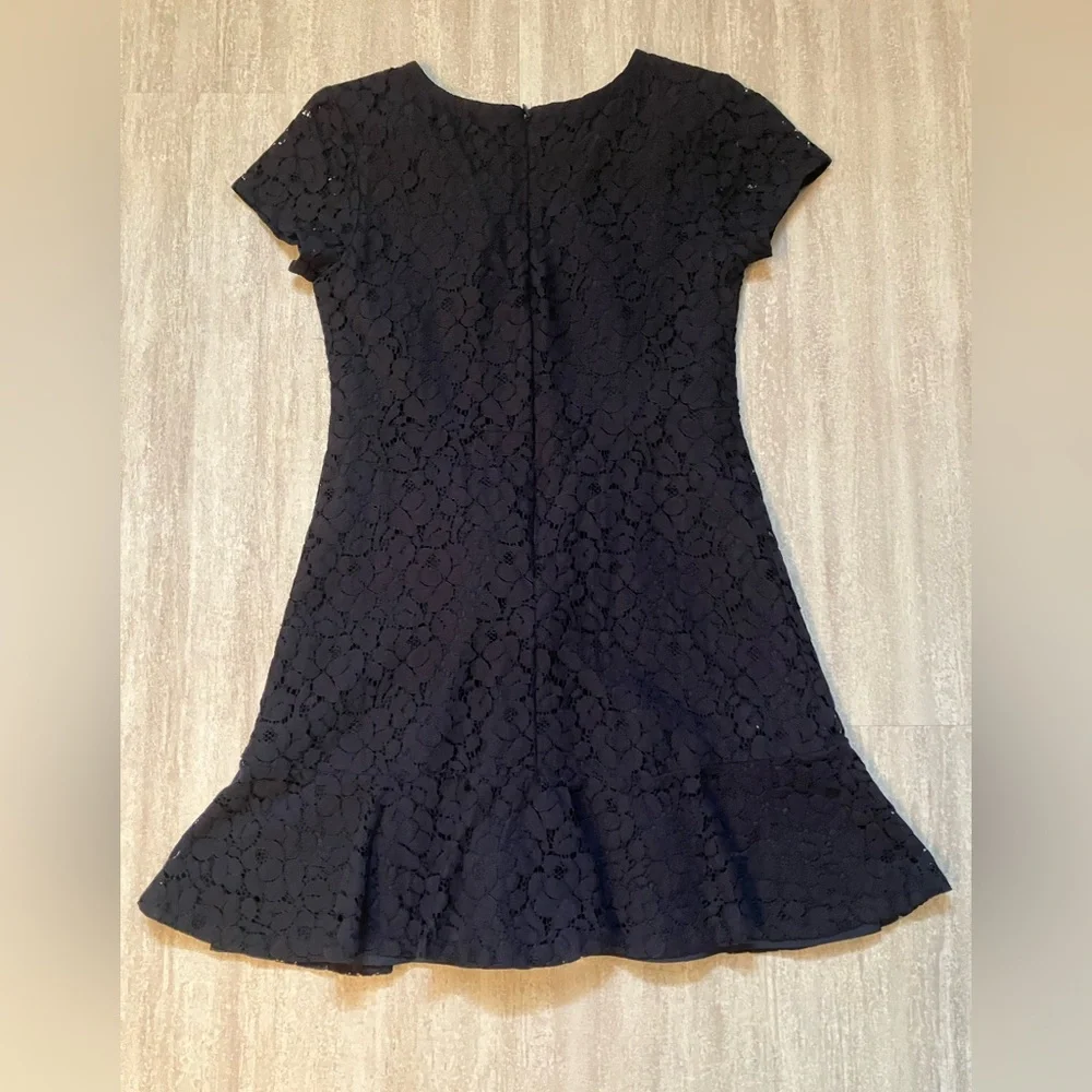 GAP Kids navy lace short-sleeve dress